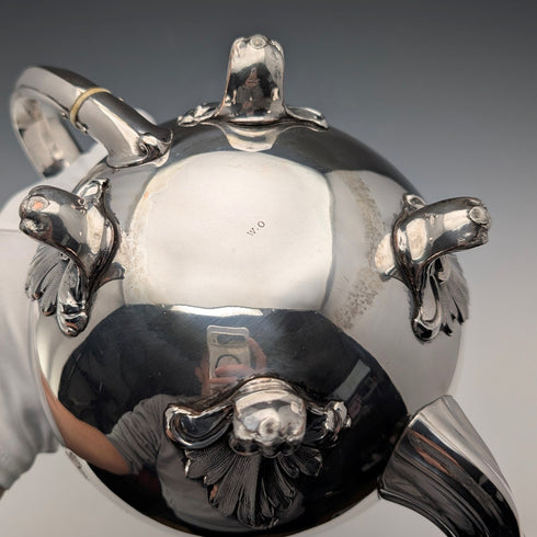 Late 19th Century British Antique Silver Plate Teapot